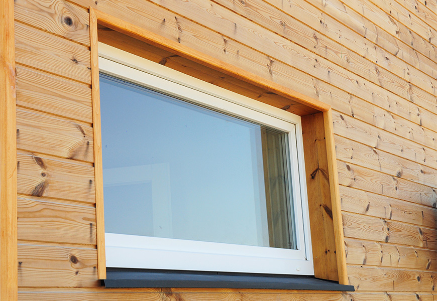 Тёплое одностворчатое окно для бани, двухкамерный стеклопакет